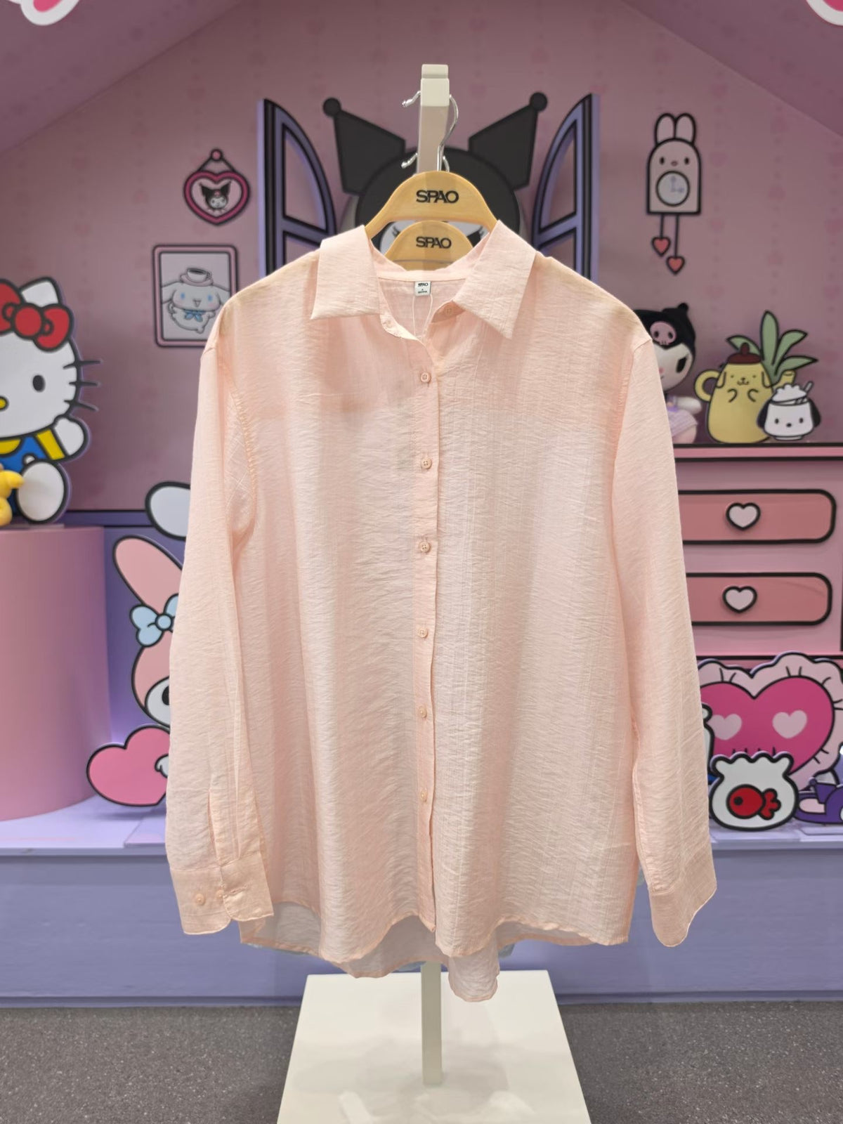 韓國 SPAO See Through Shirt【SP456】