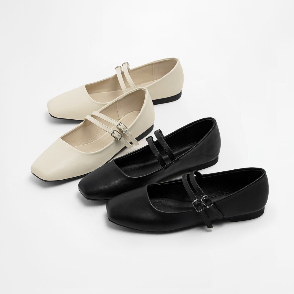 韓國 Chaakan Peer Strap Mary Jane Flats【CN018】