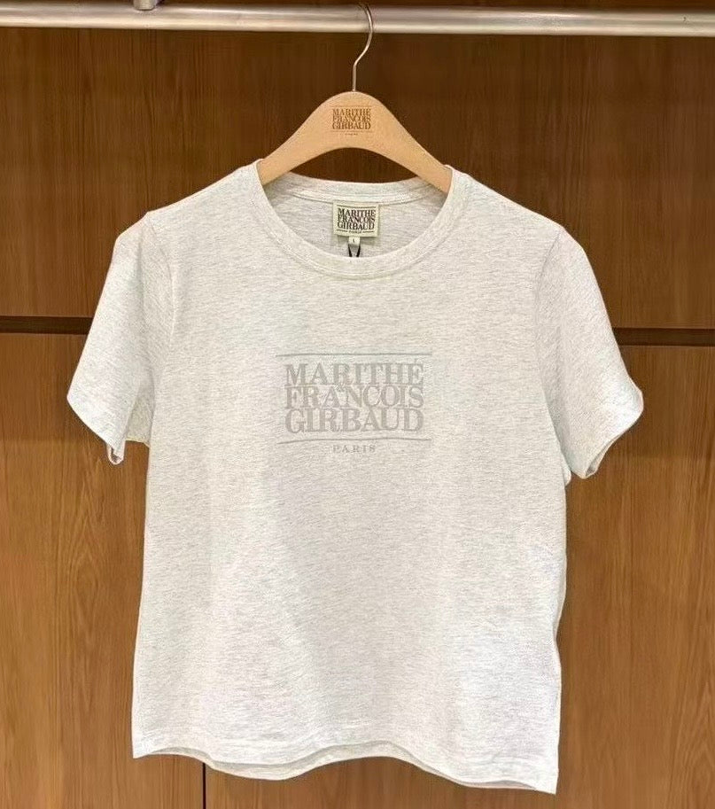 韓國 Marithe Francois Girbaud W Classic Logo Tee【MD152】