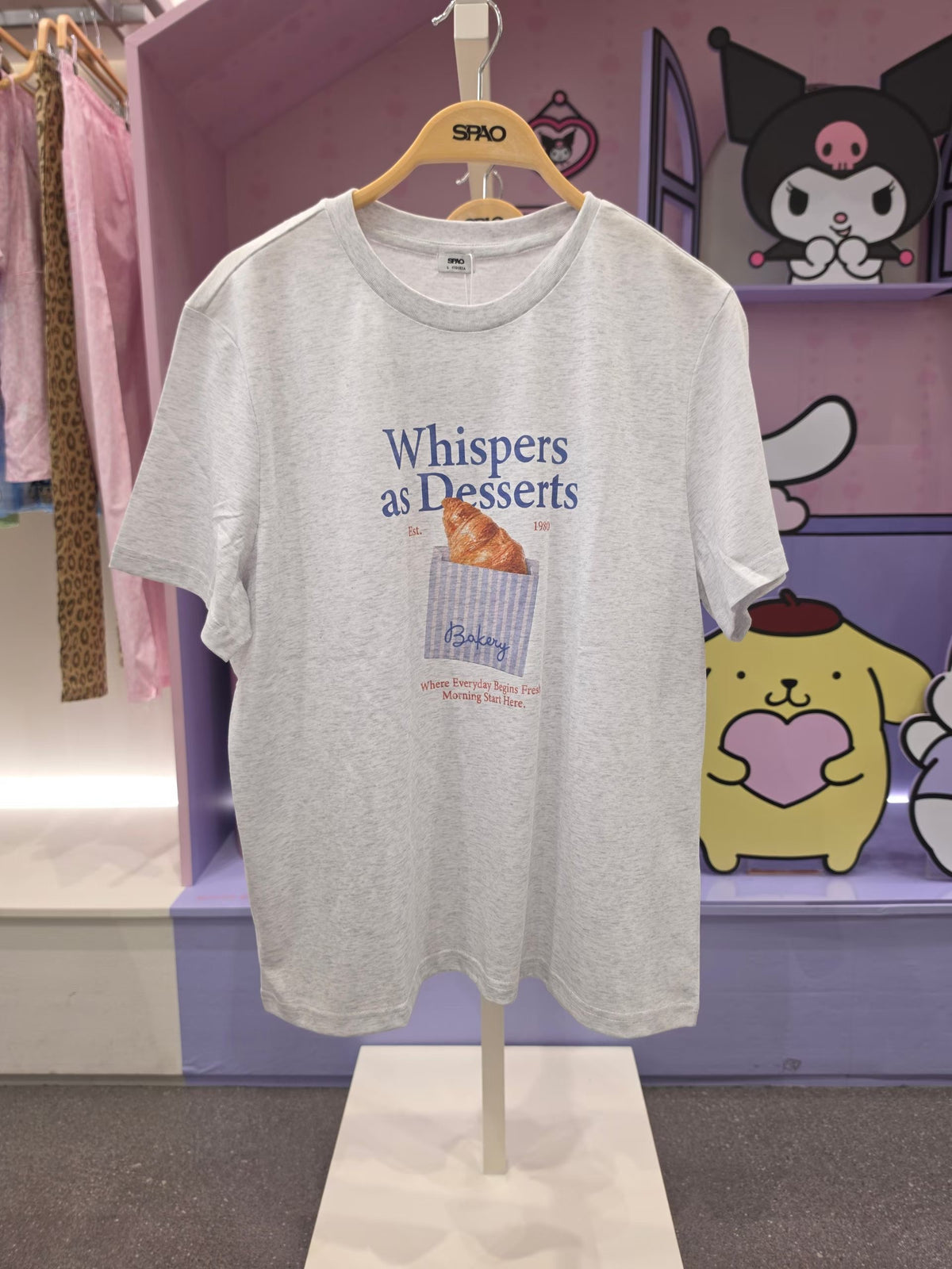 韓國 SPAO Bakery Graphic Short Sleeve T-shirt【SP462】