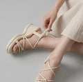 韓國 Chaakan Daphne Strap Wedge Heel Slingback Sandals【CN012】