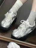 韓國 Fila Echappe Silvermoon 銀色芭蕾機車運動鞋【SM2160】
