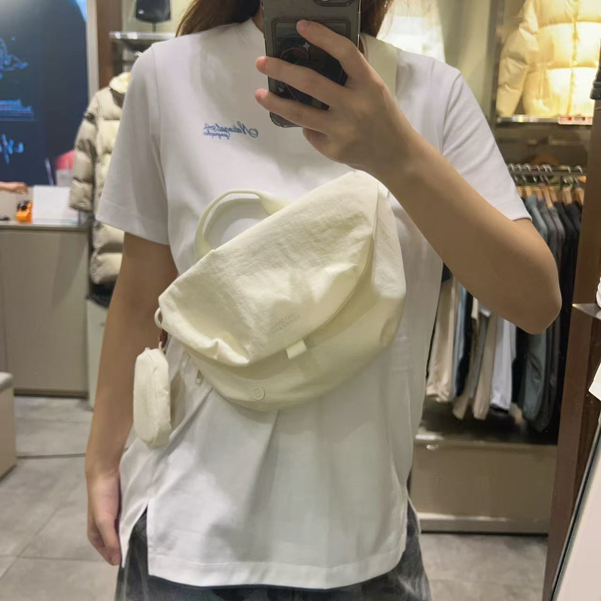 韓國 National Geographic Rib Crossbody Bag【NG899】