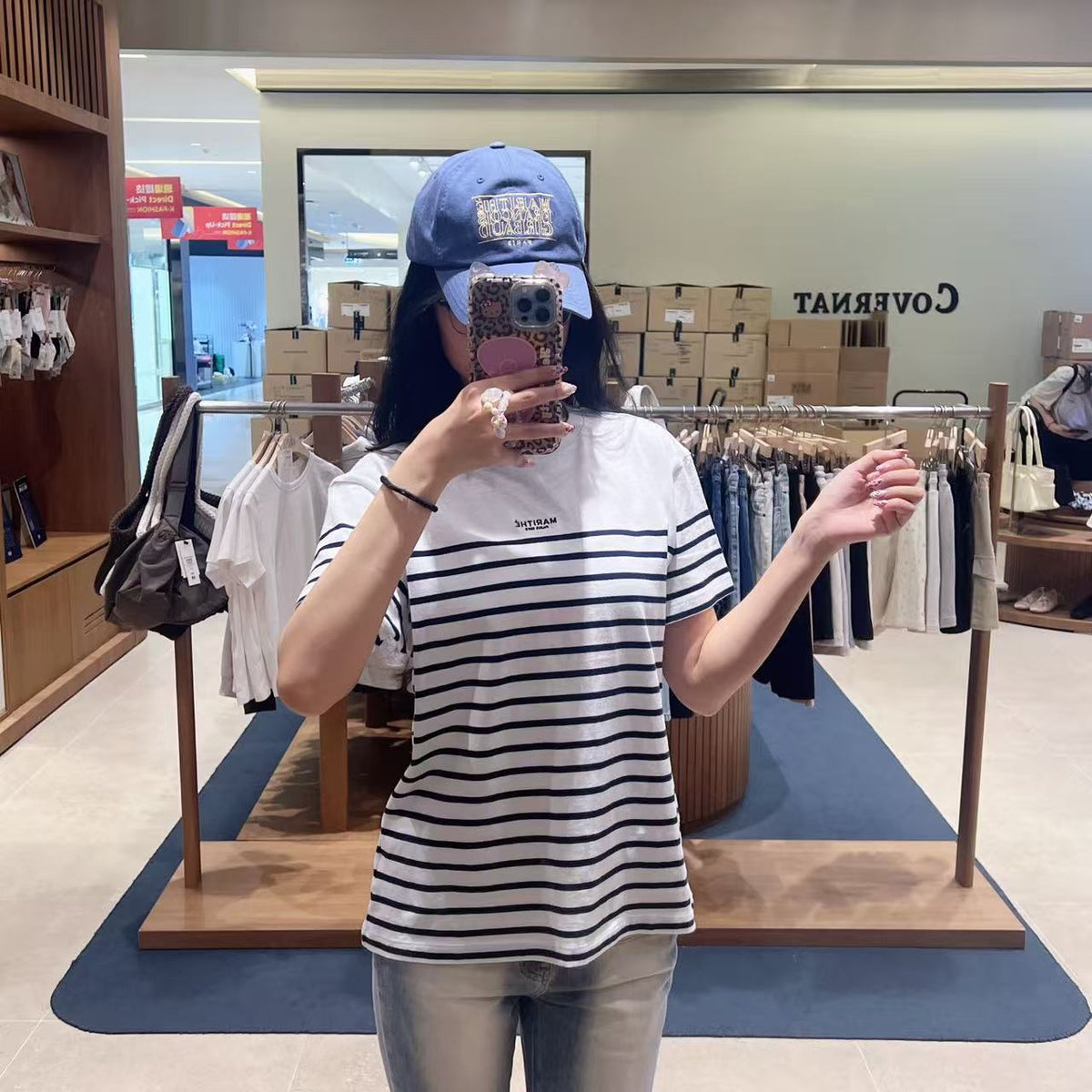 韓國 Marithe Francois Girbaud Block Stripe Tee【MD297】