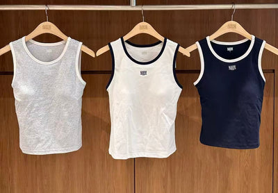 韓國 Marithe Francois Girbaud Underwear W Classic Logo Ringer Tank Bra Top【MD330】