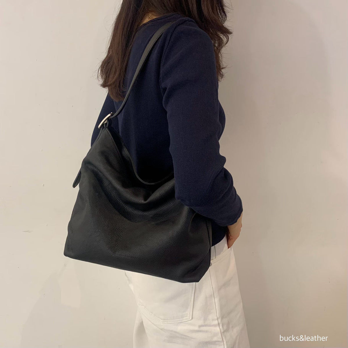 韓國 Bucks & Leather 26SS 褶皺扣飾包【SM2317】
