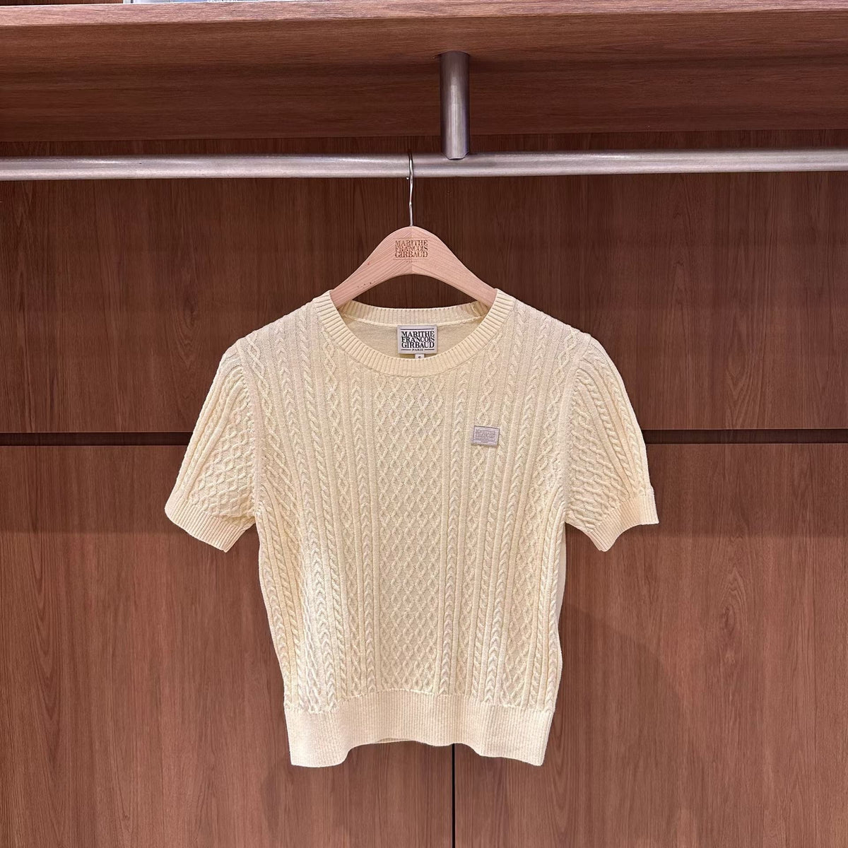 韓國 Marithe Francois Girbaud W Cable Half Knit Pullover【MD239】