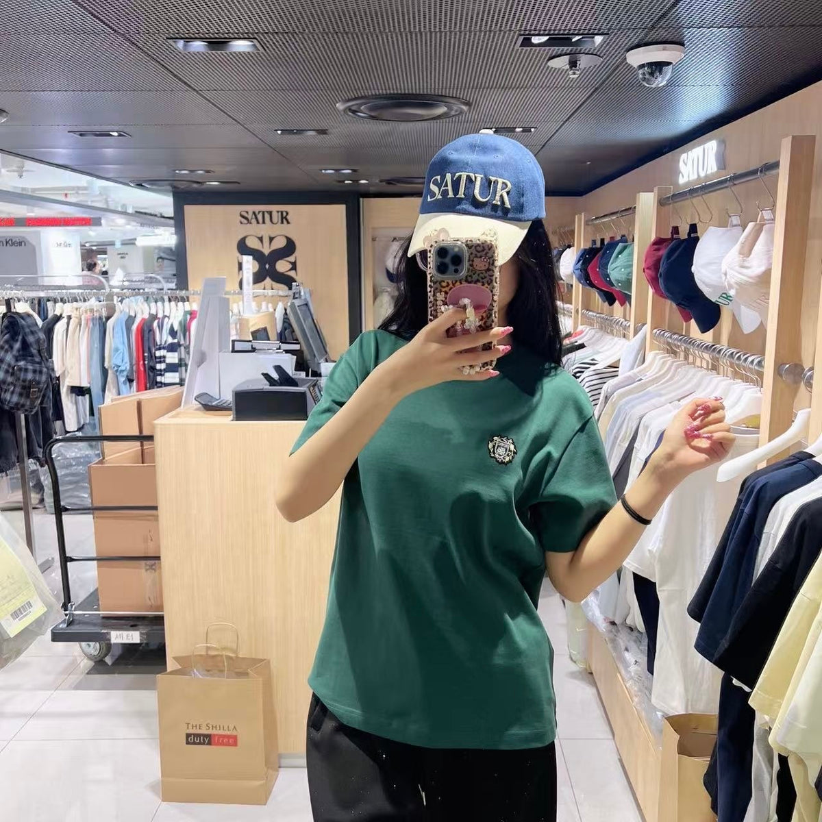 韓國 Satur Crest Logo T-Shirt (男女同款)【SR320】