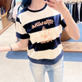 韓國 Marithe Francois Girbaud W Marine Graphic Stripe Tee【MD300】