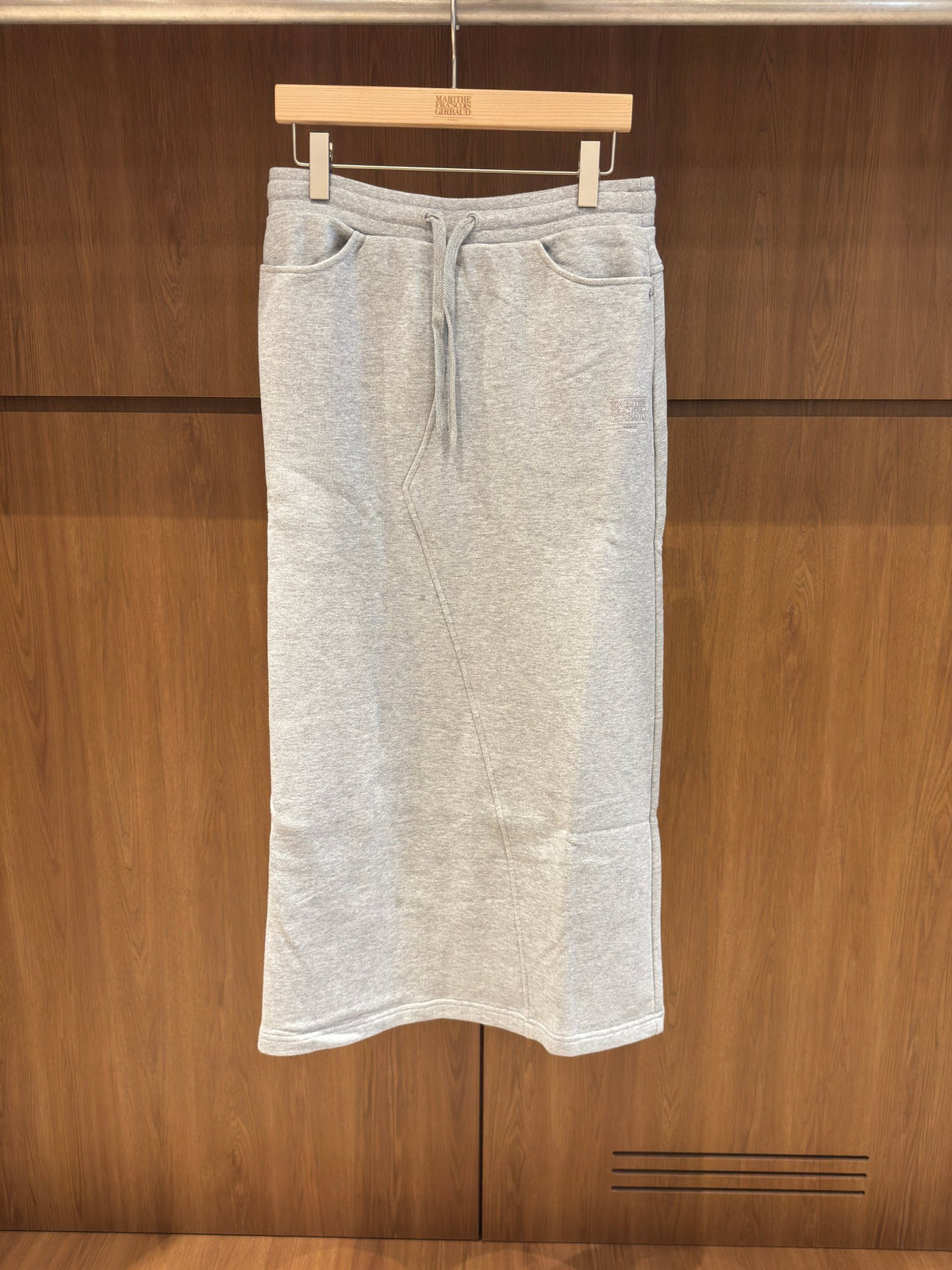 韓國 Marithe Francois Girbaud W Classic Logo Long Sweat Skirt【MD372】