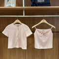 韓國 Marithe Francois Girbaud W Crinkle Sleeveless + Cardigan Set【MD282】