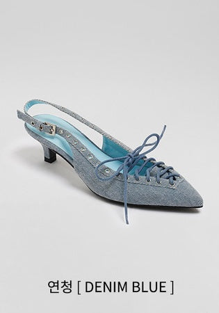 韓國 Chaakan Shield Lace-up Slingback【CN033】