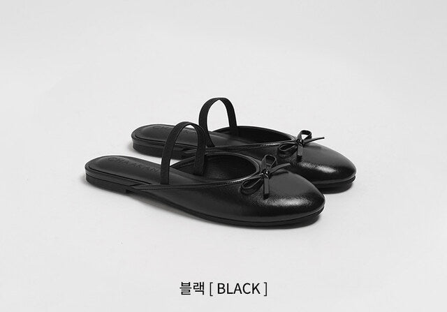 韓國 Chaakan Emily Two-Way Ribbon Slingback Flat【CN017】