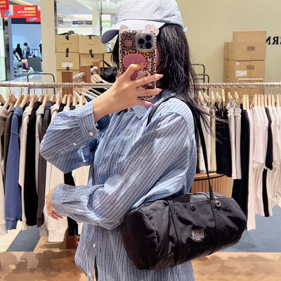 韓國 Marithe Francois Girbaud Classic Logo Casual Duffle Bag【MD185】