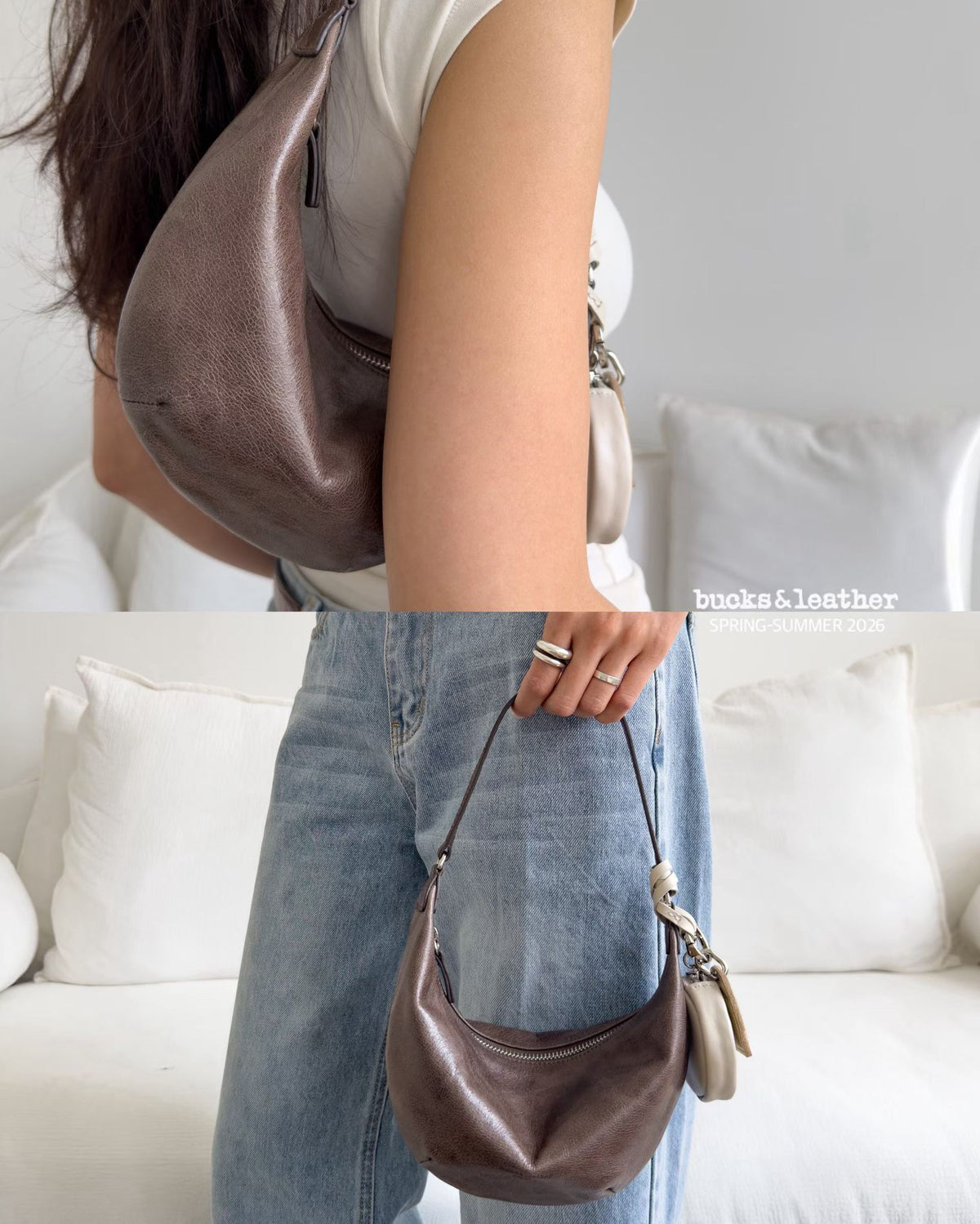 韓國 Bucks & Leather 26SS 可愛迷你月牙包【SM2294】