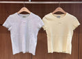 韓國 Marithe Francois Girbaud W Rib Point Tee 【MD295】