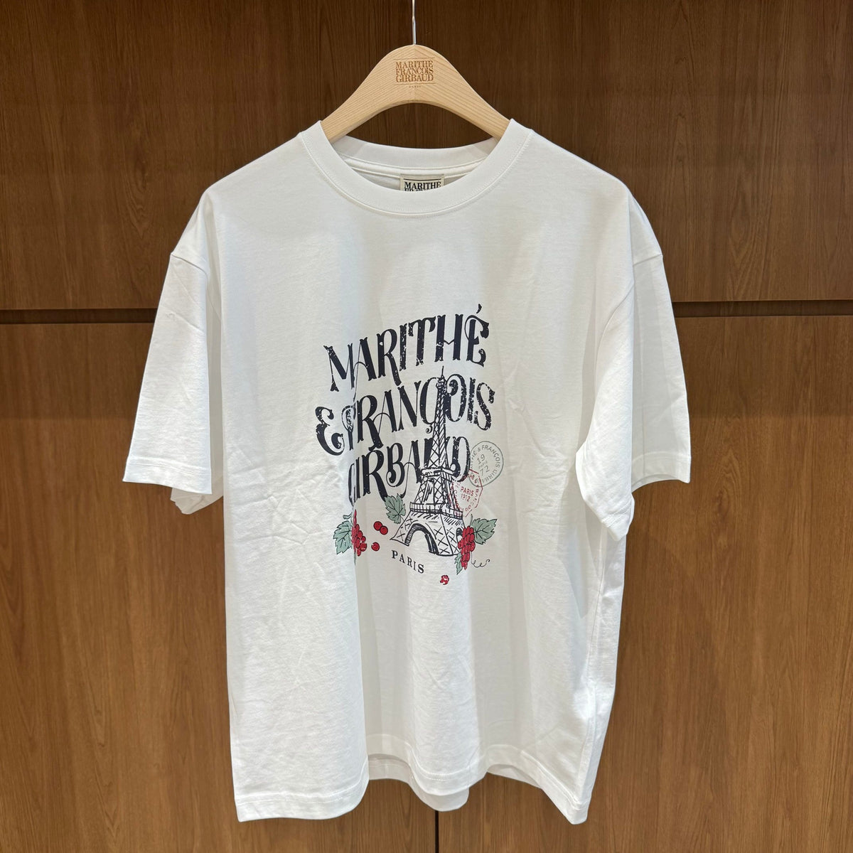 韓國 Marithe Francois Girbaud W Vintage Eiffel Tower Logo Oversized Tee【MD288】