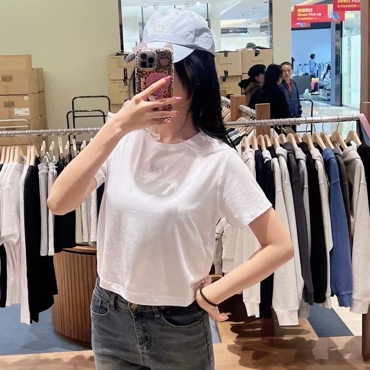 韓國 Marithe Francois Girbaud Sport W Classic Logo Crop Tee【MD216】