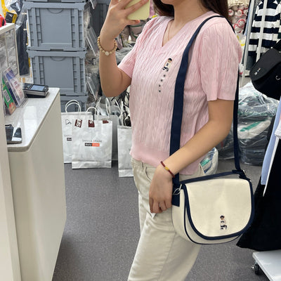 韓國 SPAO Canvas Crossbody Bag【SP035】