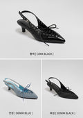 韓國 Chaakan Shield Lace-up Slingback【CN033】