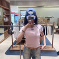 韓國 Marithe Francois Girbaud W Aerocool Small Classic Logo Ringer Slim Crop Tee【MD279】