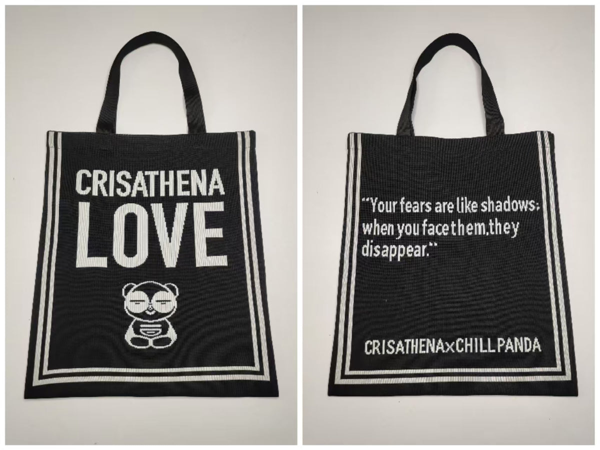 Crisathena Chill Panda Love Tote Bag【SM174】