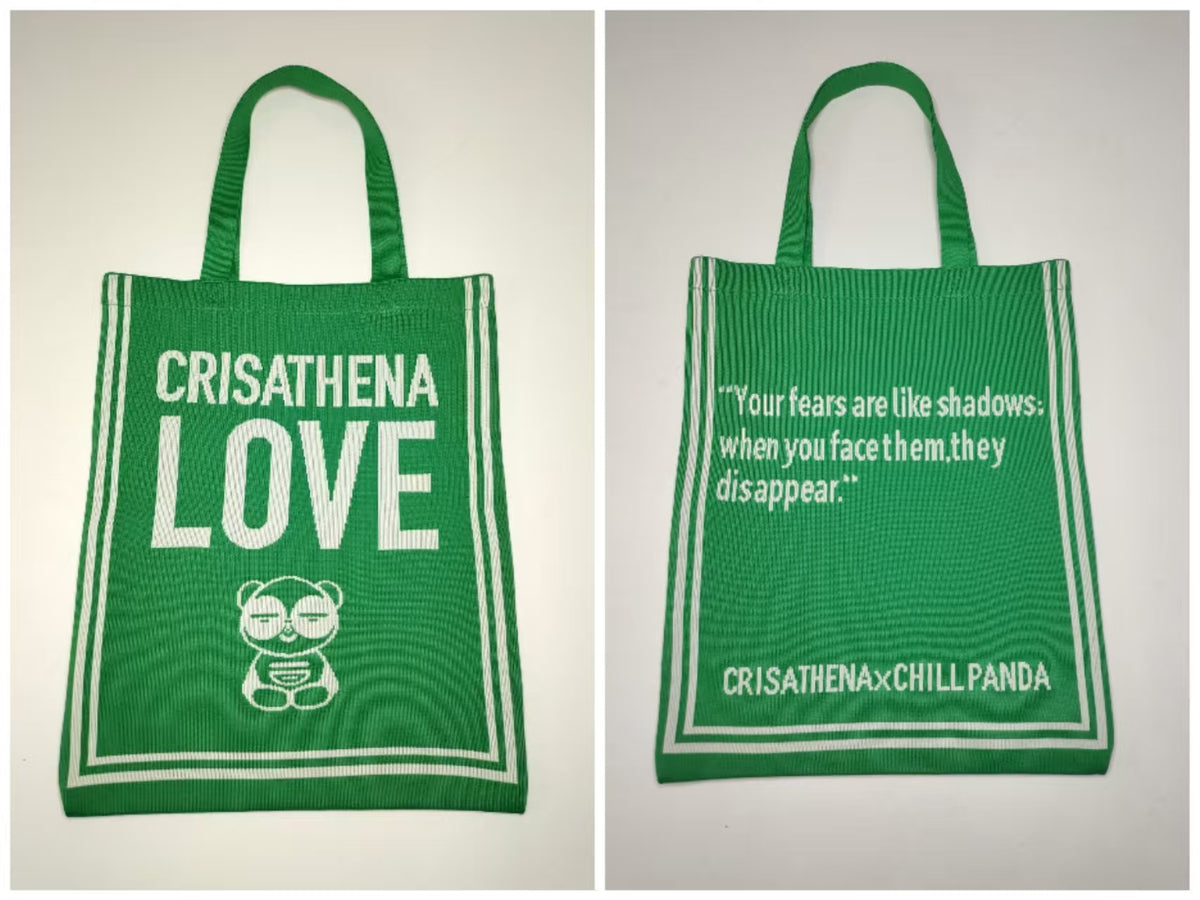 Crisathena Chill Panda Love Tote Bag【SM174】