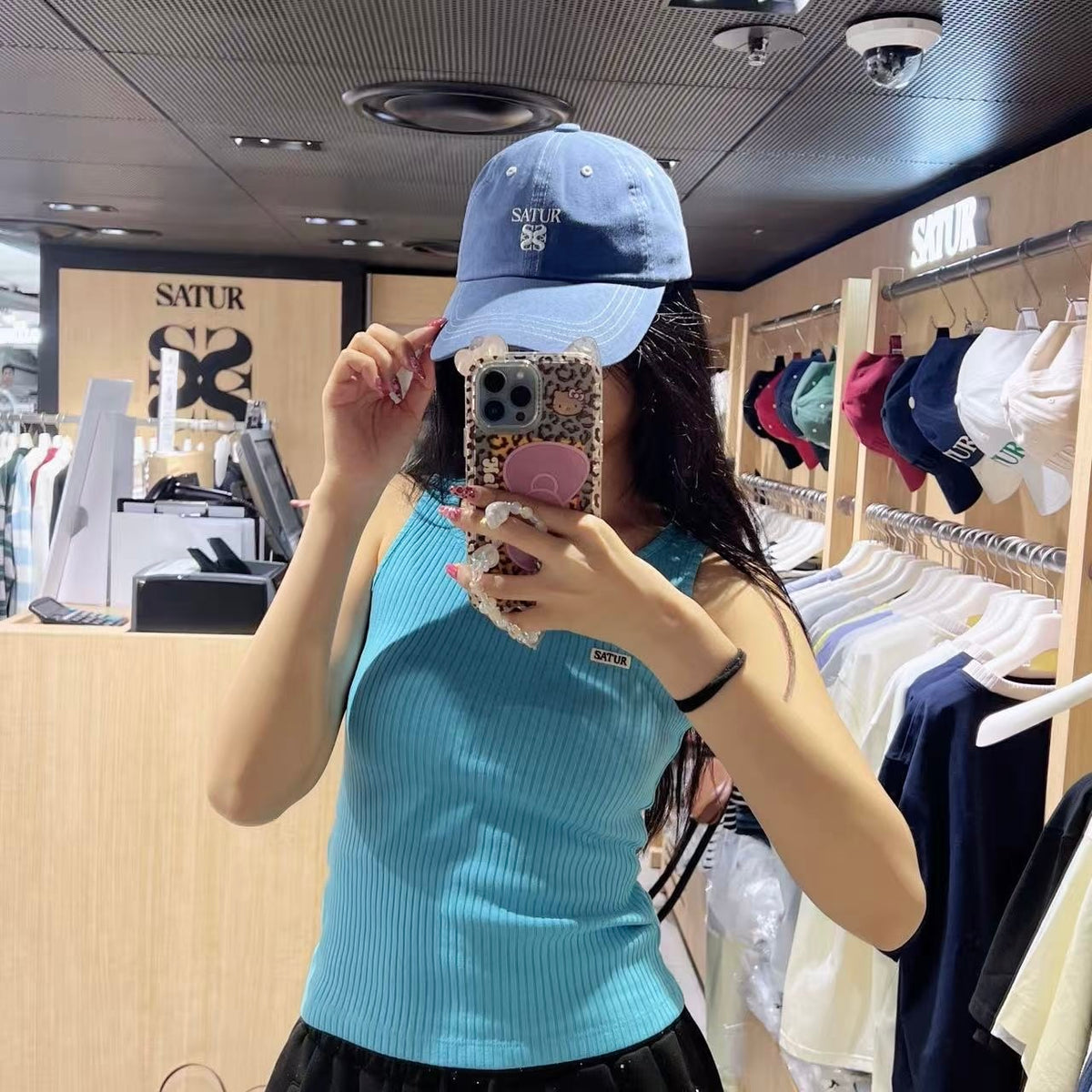 韓國 Satur Contrast Color Stitch Dyed Ball Cap【SR355】