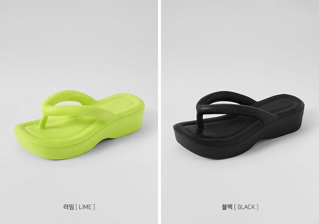 韓國 Chaakan Hippo Platform Flip-flops【CN027】