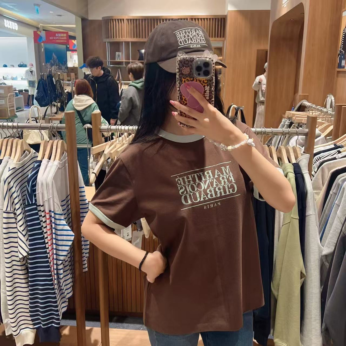 韓國 Marithe Francois Girbaud Aerocool Crack Classic Logo Ringer Tee【MD270】