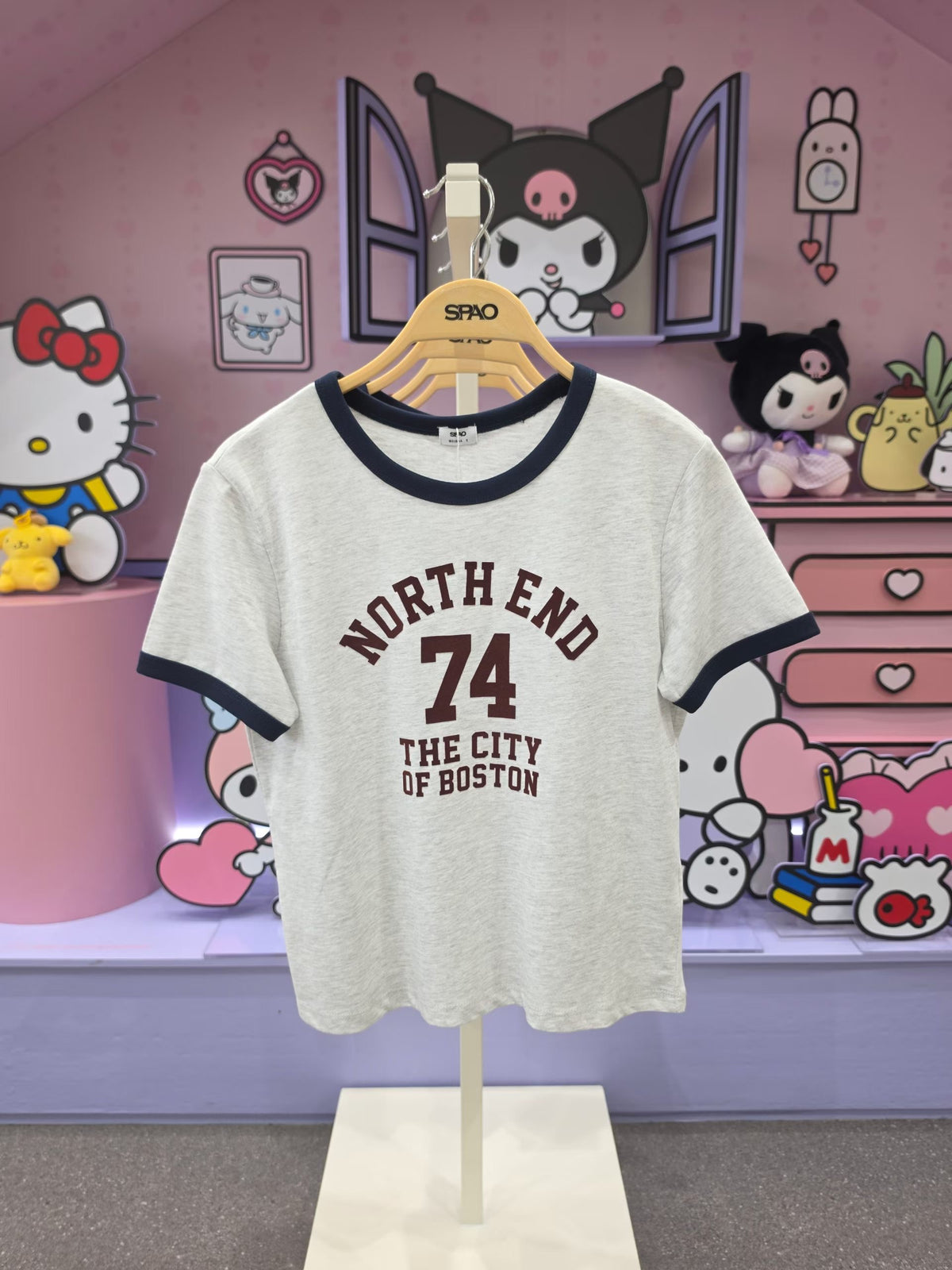 韓國 SPAO Ringer Short Sleeve T-shirt【SP460】