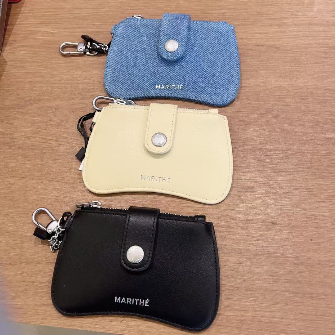 韓國 Marithe Francois Girbaud Regular Logo Peanut Keyring Wallet【MD194】