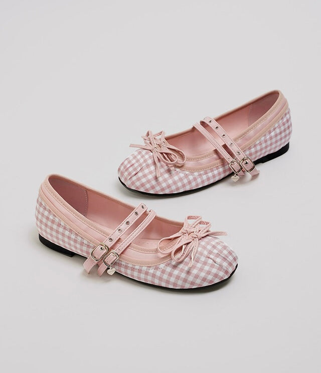 韓國 Chaakan Kitsch Ribbon Mary Jane Flats【CN056】