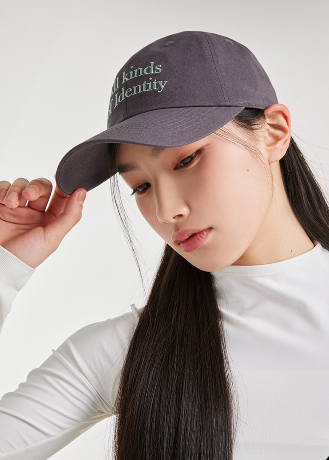 韓國 AKIII Classic Vintage Color Lettering Ball Cap【SM2073】