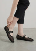 韓國 Chaakan Motica Mesh Flat Sandals 【CN052】