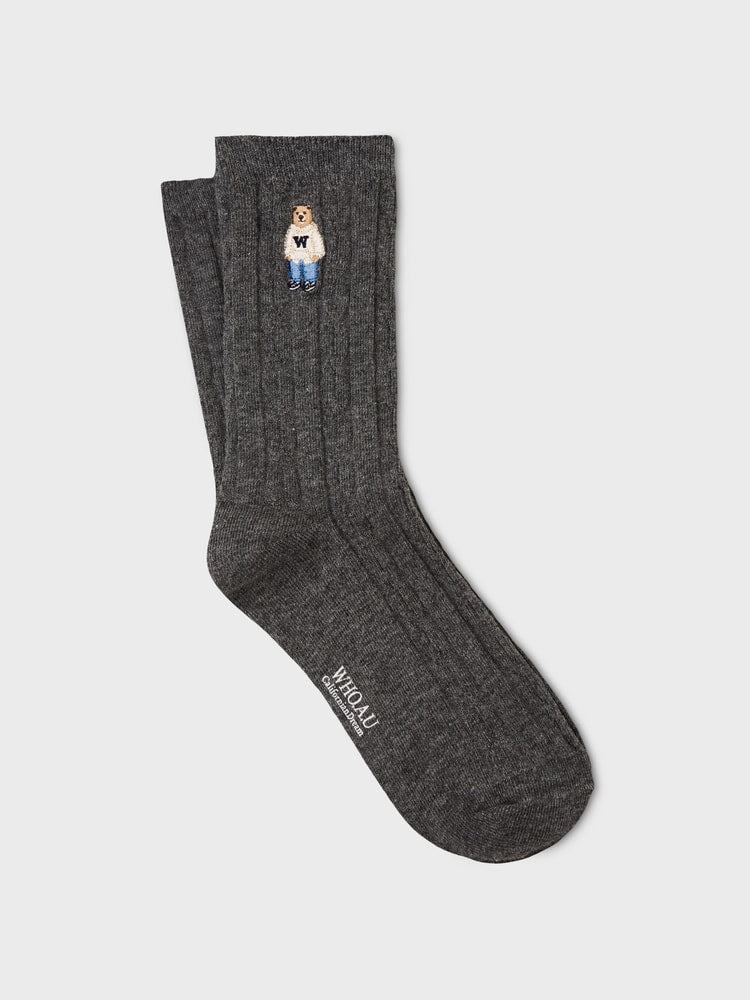 韓國 WhoAU Steve Cable Socks【WA087】