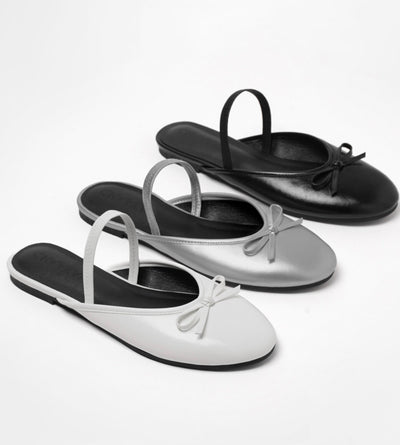 韓國 Chaakan Emily Two-Way Ribbon Slingback Flat【CN017】