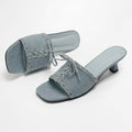 韓國 Chaakan Spooky Lace-up Mule Slippers【CN024】