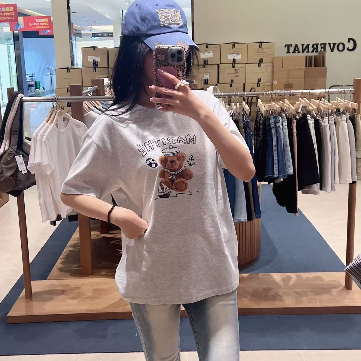 韓國 Marithe Francois Girbaud Marine Drawing Doodle Graphic Tee【MD284】