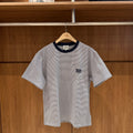 韓國 Marithe Francois Girbaud Small Classic Logo Stripe Ringer Tee【MD283】