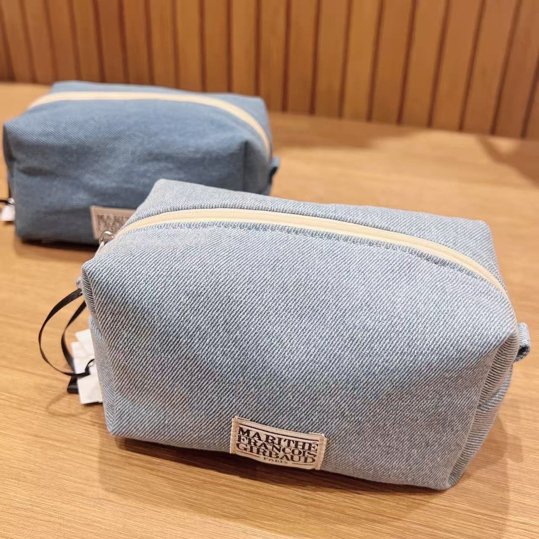 韓國 Marithe Francois Girbaud Classic Logo Denim Pouch【MD199】
