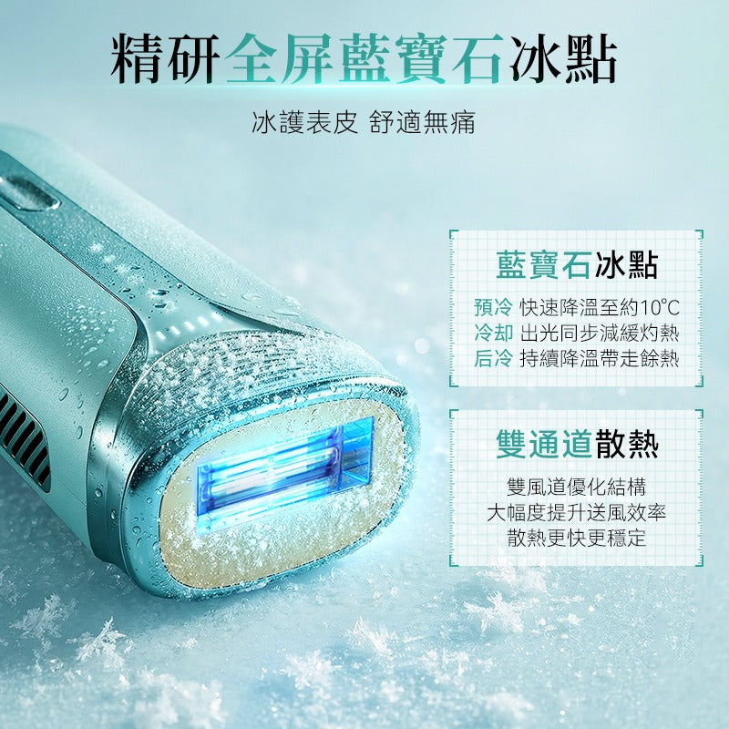 日本JUJY 雙燈管藍寶石冰點極速連閃無痛嫩膚全身家用脫毛儀 PRO 2.0【SM2075】
