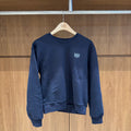 韓國 Marithe Francois Girbaud W Small Claasic Logo V Neck Balloon Sweatshirt【MD364】