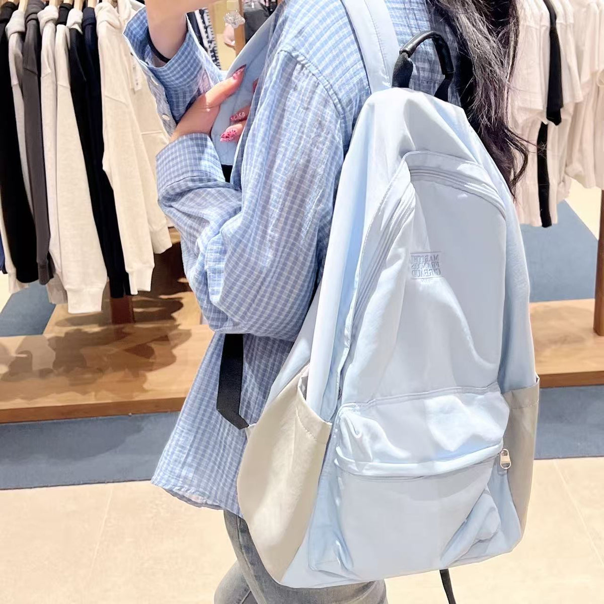 韓國 Marithe Francois Girbaud Classic Logo Light Backpack【MD184】