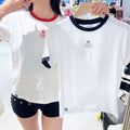 韓國 Wacky Willy Women's Regular Fit Ringer Short Sleeve T-Shirt【WW244】