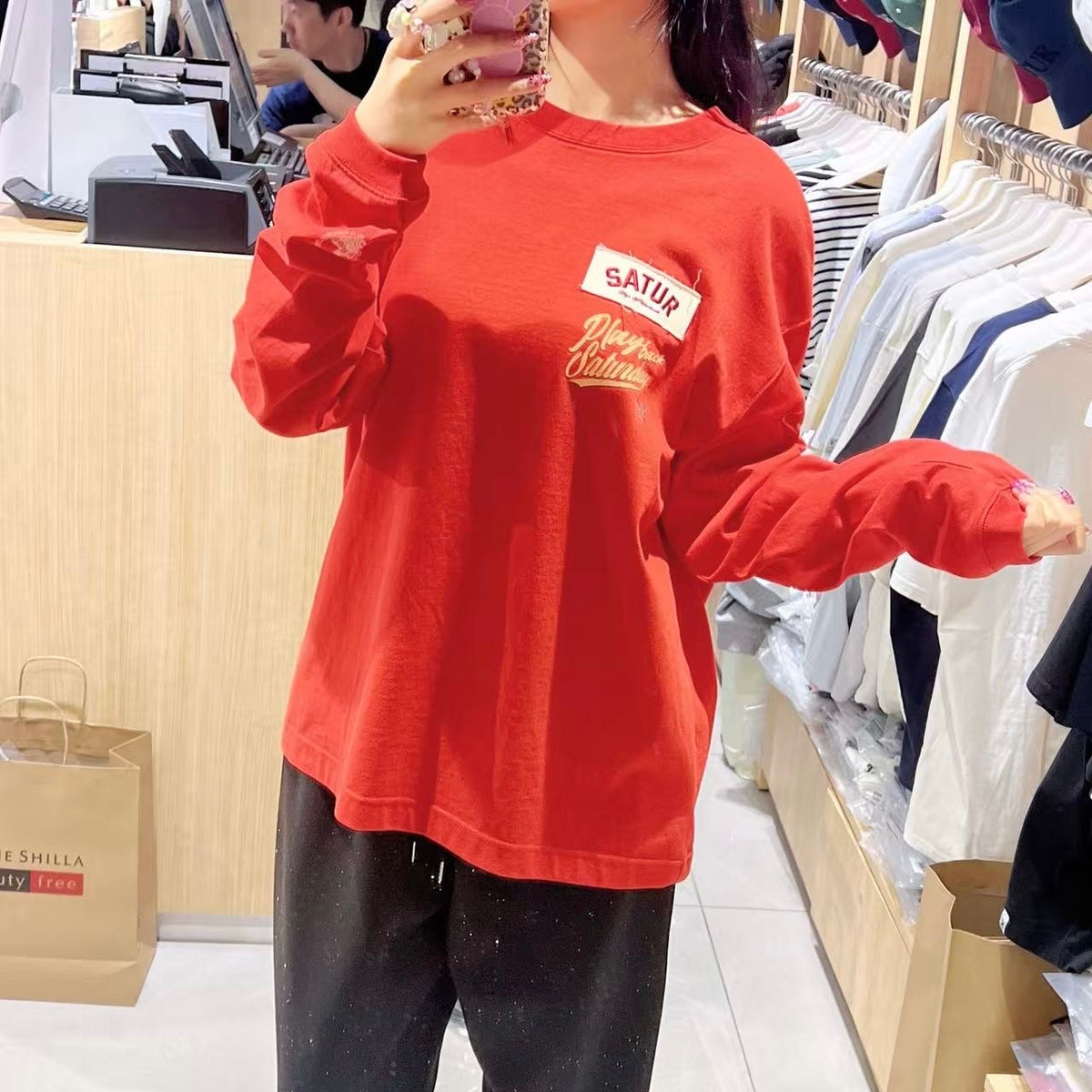 韓國 Satur 90s Playback Long Sleeve (男女同款)【SR324】