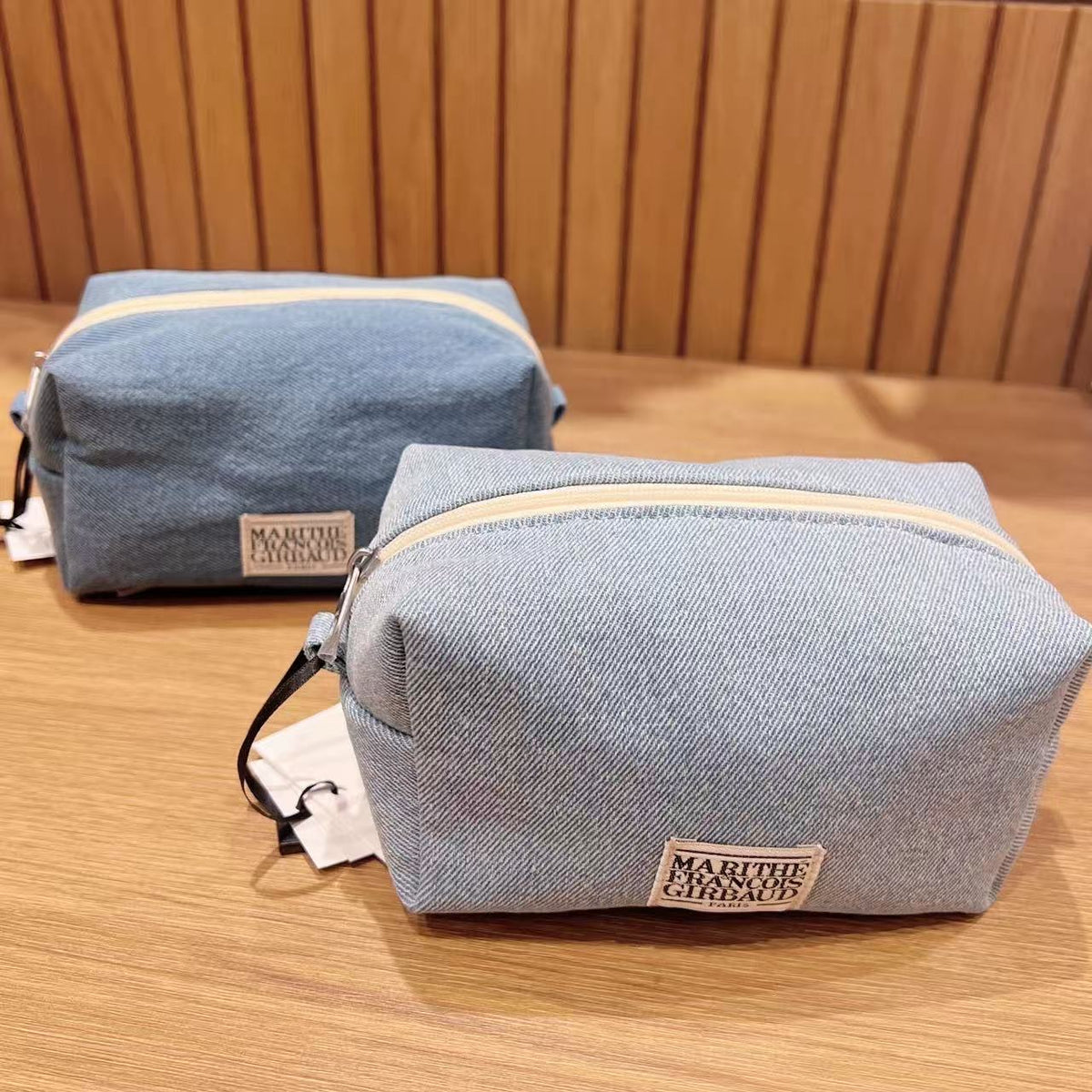 韓國 Marithe Francois Girbaud Classic Logo Denim Pouch【MD199】
