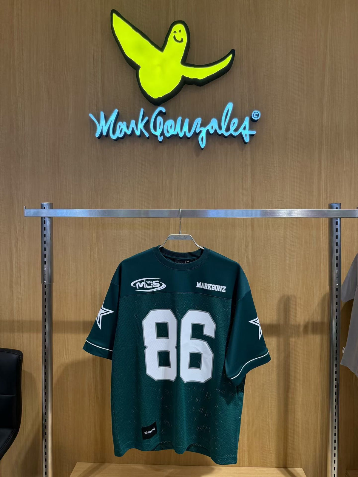 韓國 Mark Gonzales American Football Mesh Short Sleeve T-shirt【MG331】