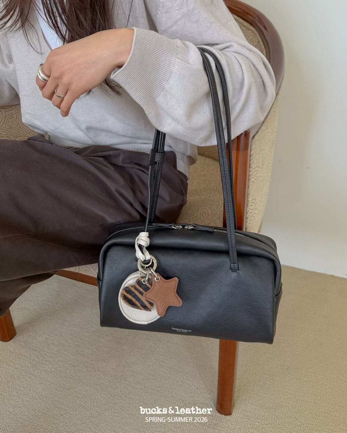 韓國 Bucks & Leather 26SS 法式吐司包 (中號)【SM2306】
