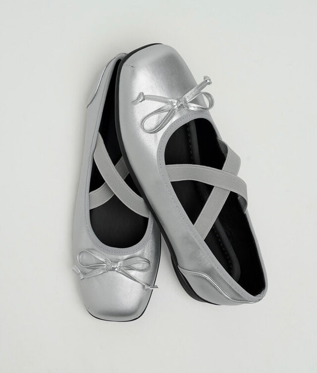 韓國 Chaakan Penche Ribbon Banding Mary Jane Flats【CN037】